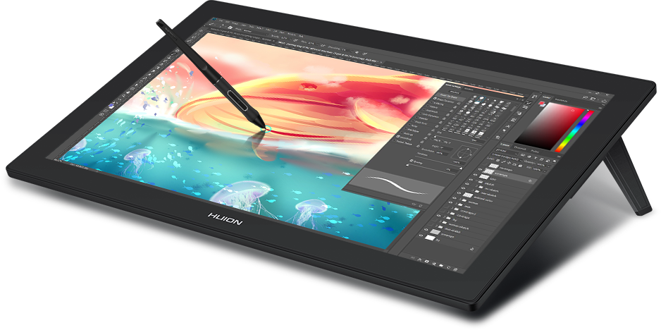 Huion graphics tablet and pen display showcased on Microworld Infosol