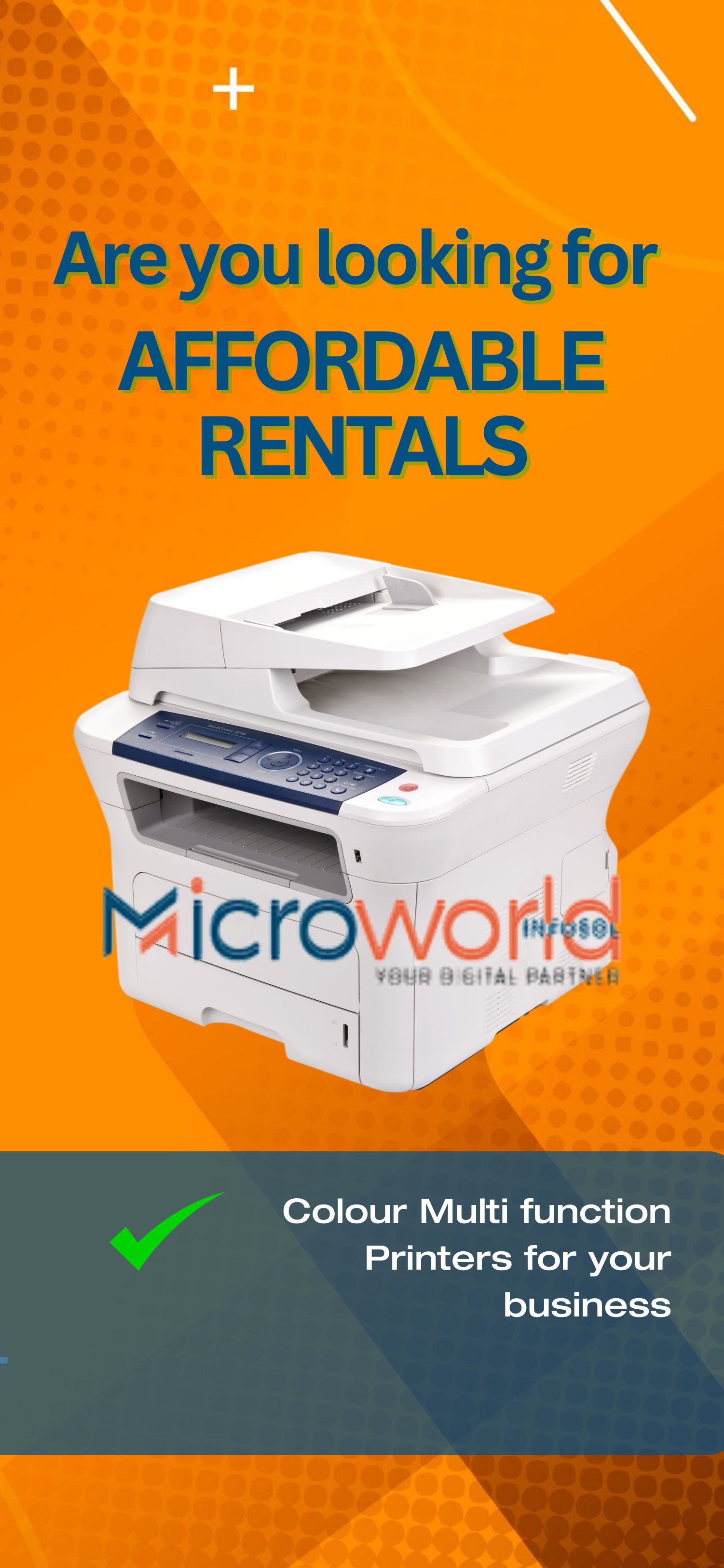 Microworld Infosol screenshot showing user interface for managing digital services and IT solutions
